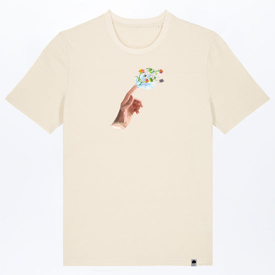 M-STTU169-T-Shirt-aus-Bio-Baumwolle-mit-Druck-Hand-of-Goods-Natural-Raw