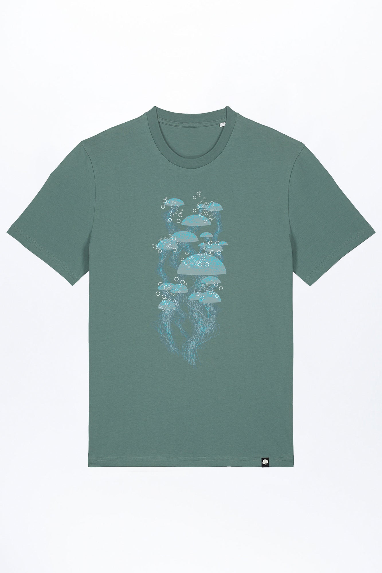 M-STTU169-T-Shirt-aus-Bio-Baumwolle-mit-Druck-Jelly-Green-Bay