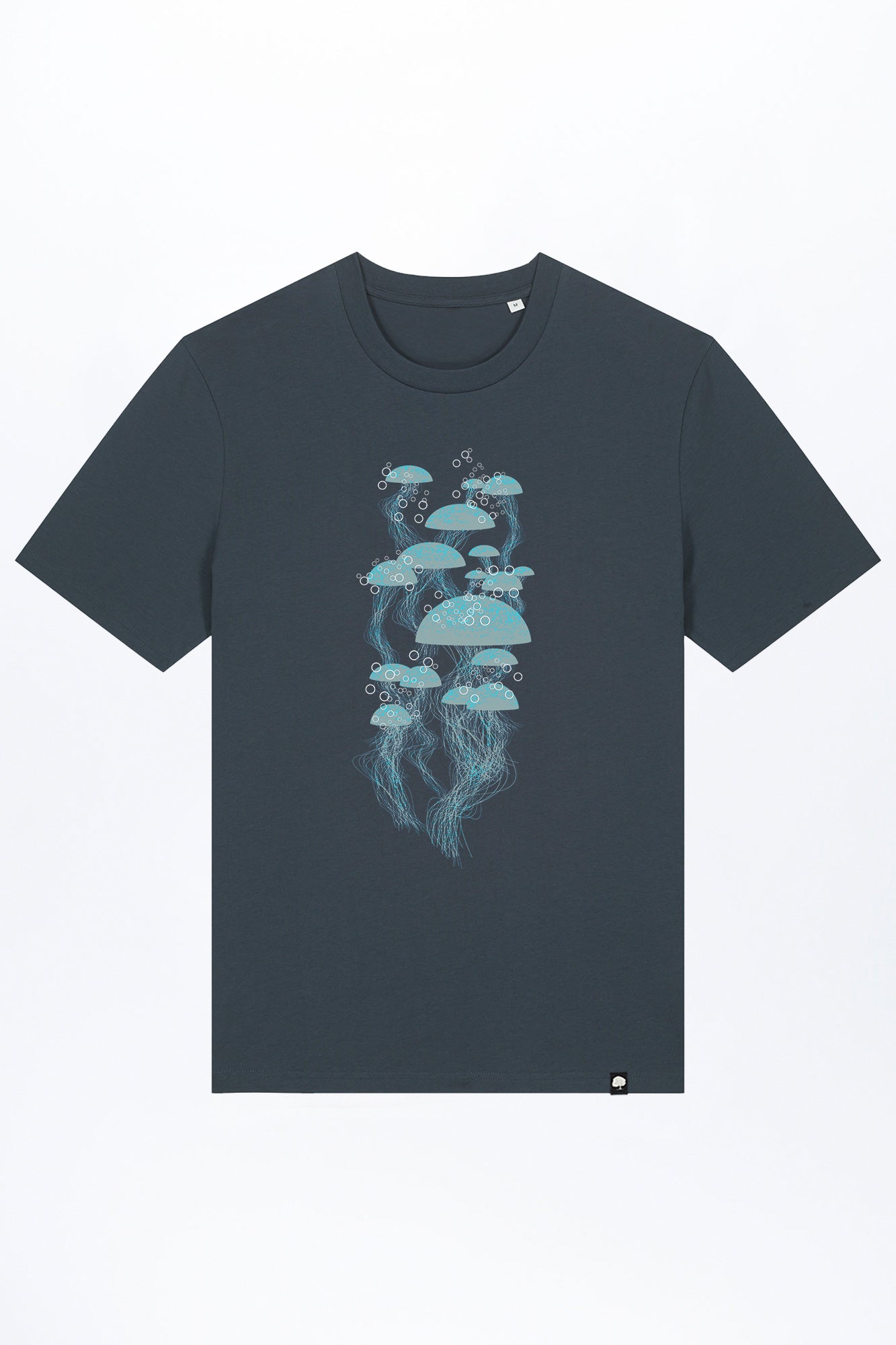 M-STTU169-T-Shirt-aus-Bio-Baumwolle-mit-Druck-Jelly-India-Ink-Grey