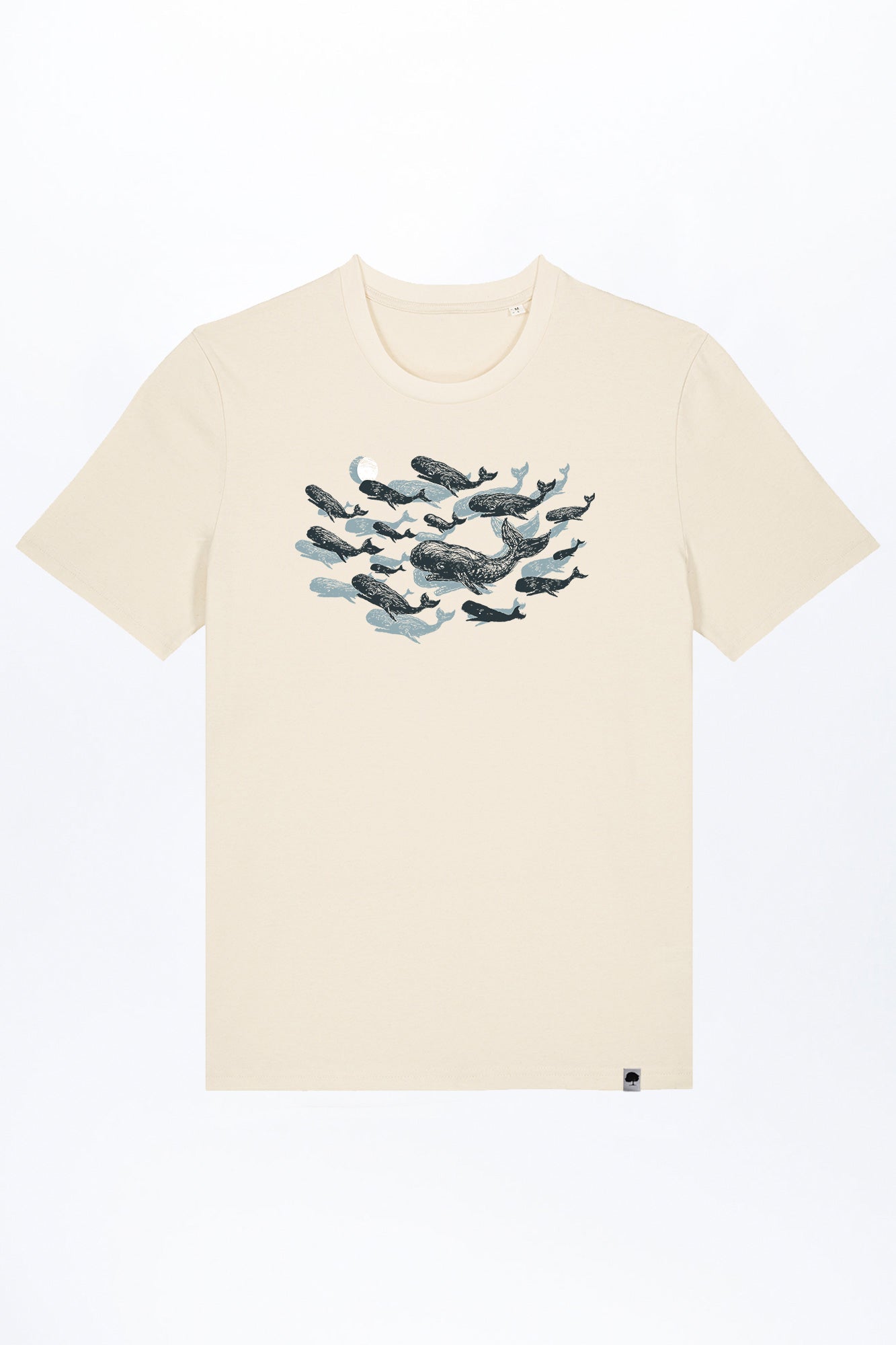 M-STTU169-T-Shirt-aus-Bio-Baumwolle-mit-Druck-Leviathan-Natural-Raw