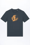 M-STTU169-T-Shirt-aus-Bio-Baumwolle-mit-Druck-Lion-India-ink-Grey