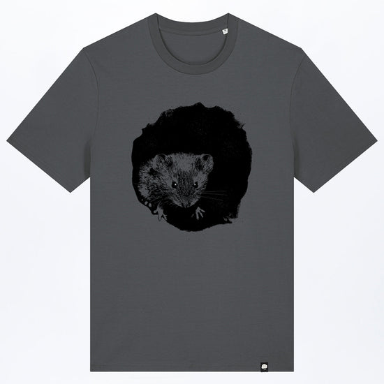 M-STTU169-T-Shirt-aus-Bio-Baumwolle-mit-Druck-Mousie-Anthracite