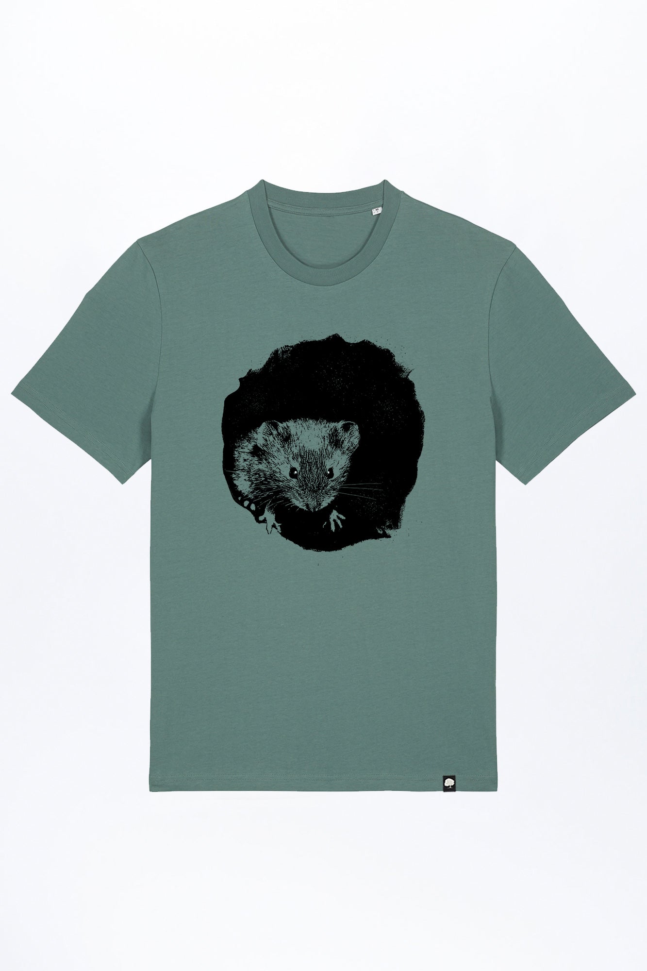 M-STTU169-T-Shirt-aus-Bio-Baumwolle-mit-Druck-Mousie-Green-Bay