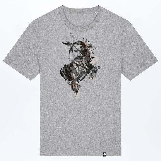 M-STTU169-T-Shirt-aus-Bio-Baumwolle-mit-Druck-One-Eyed-Heather-Grey
