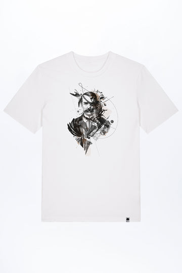 M-STTU169-T-Shirt-aus-Bio-Baumwolle-mit-Druck-One-Eyed-White