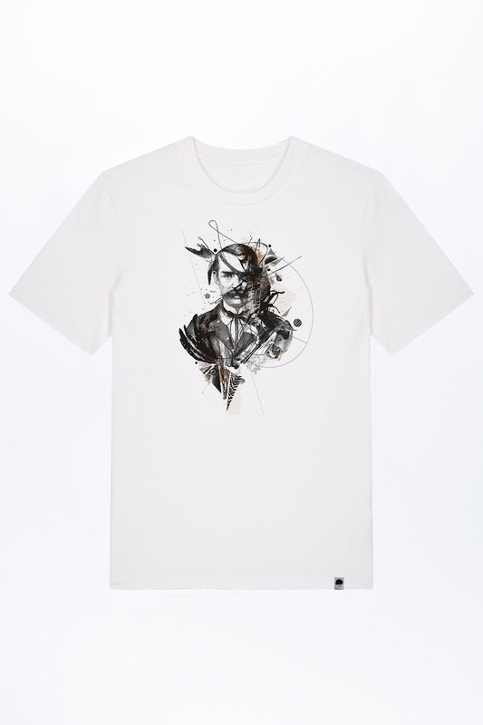 M-STTU169-T-Shirt-aus-Bio-Baumwolle-mit-Druck-One-Eyed-White
