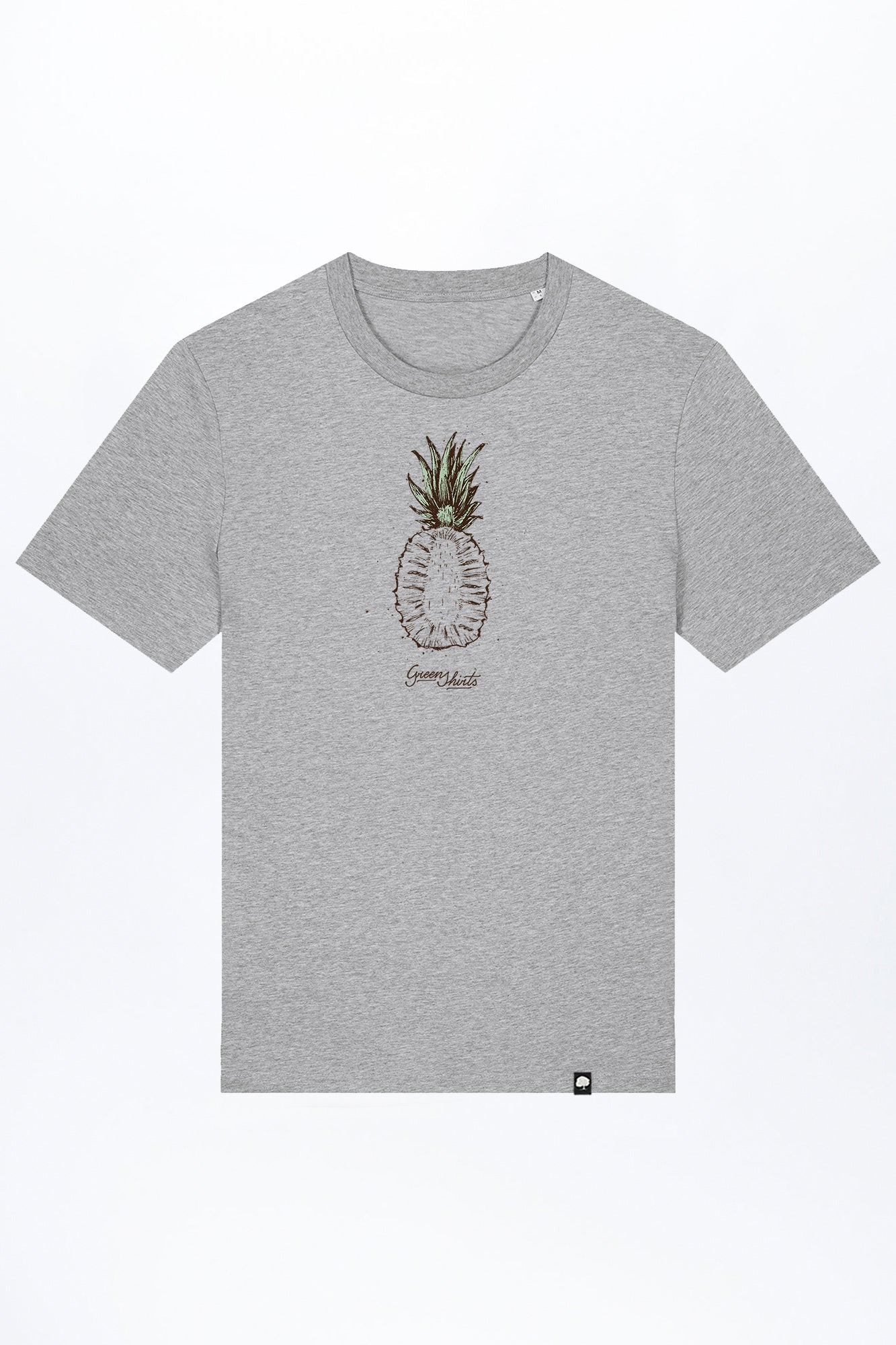 M-STTU169-T-Shirt-aus-Bio-Baumwolle-mit-Druck-Pinetree-Heather-Grey