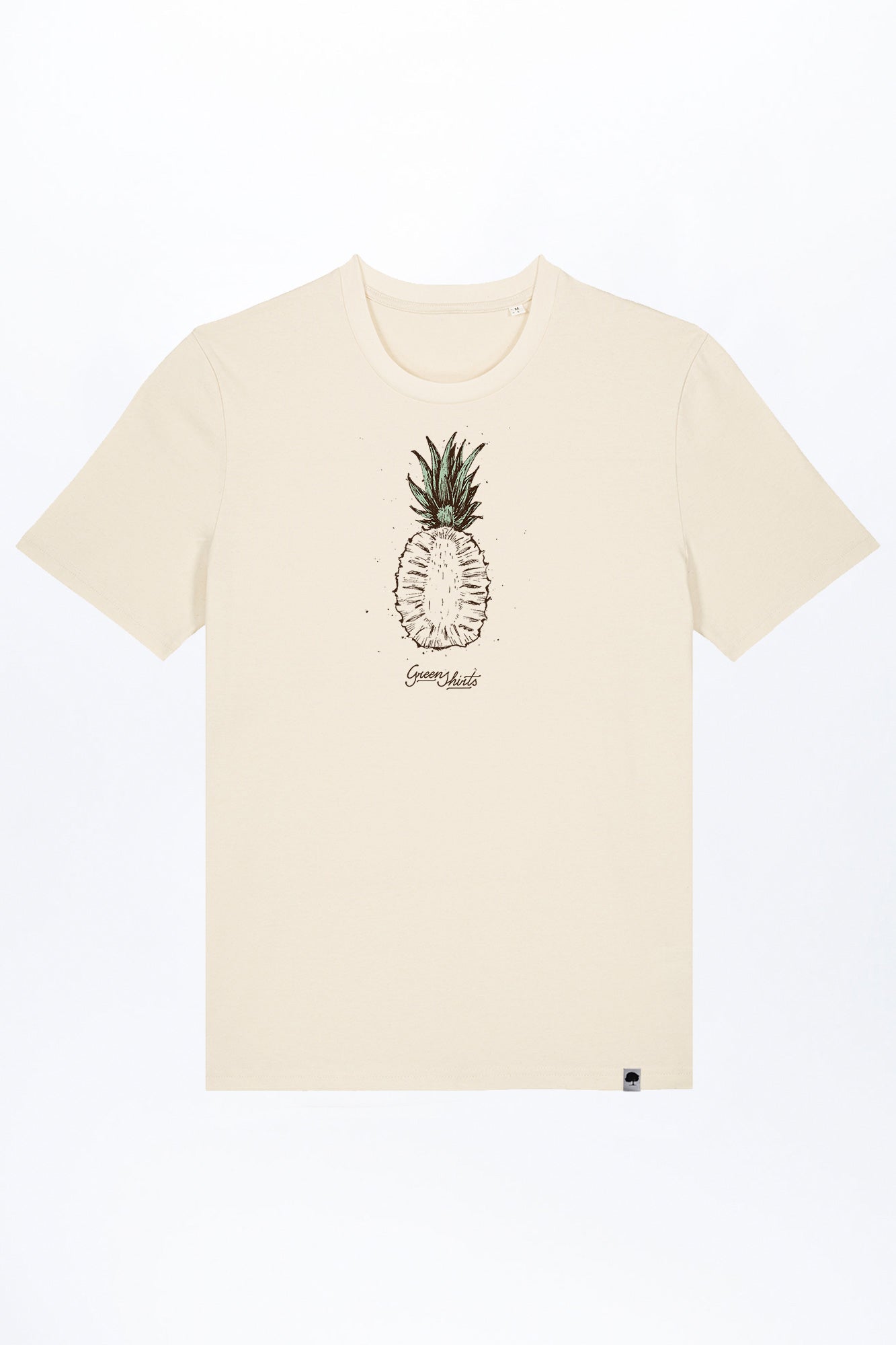 M-STTU169-T-Shirt-aus-Bio-Baumwolle-mit-Druck-Pinetree-Natural-Raw