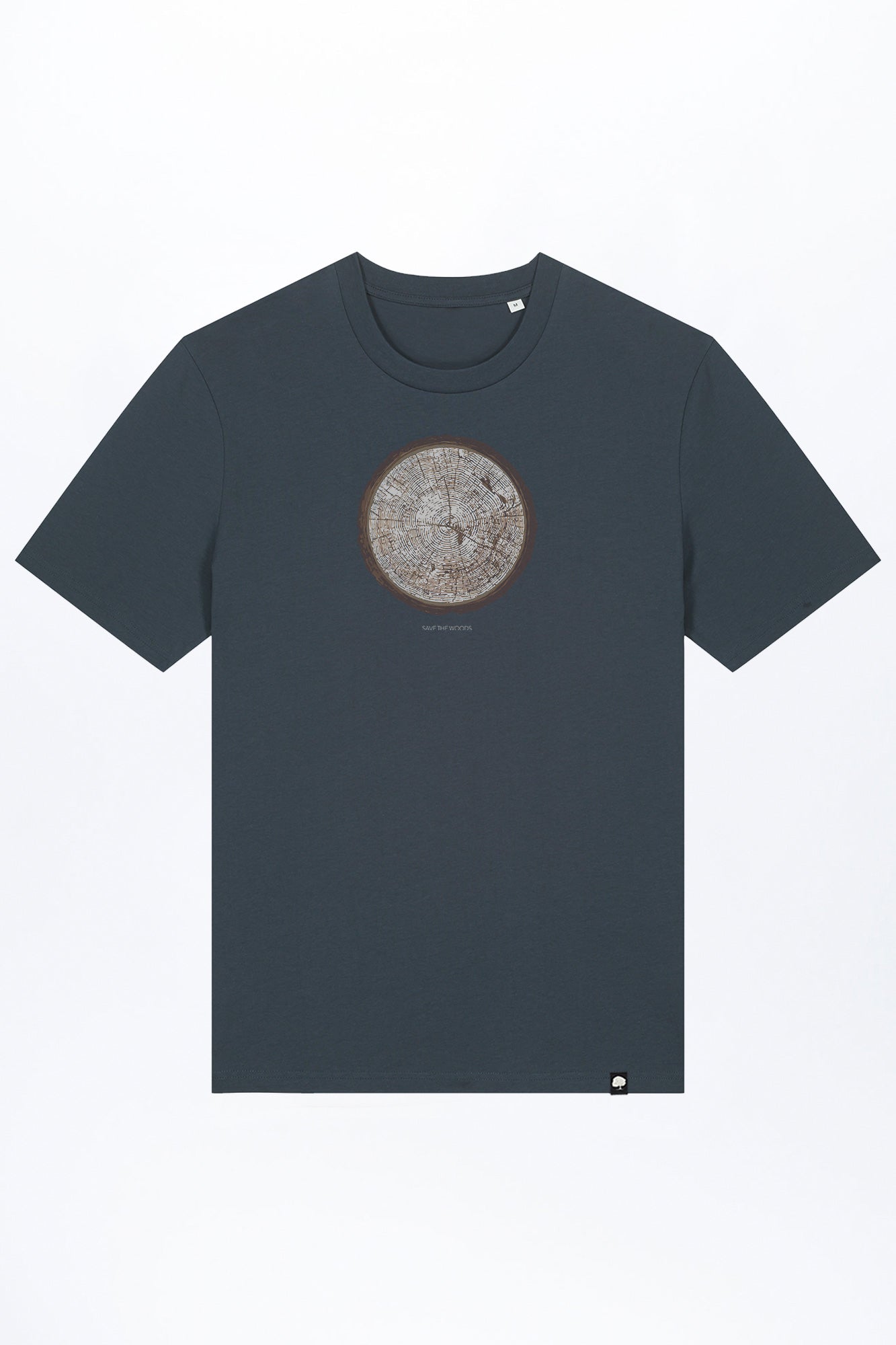 M-STTU169-T-Shirt-aus-Bio-Baumwolle-mit-Druck-Save-the-woods-India-Ink-Grey