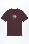 M-STTU169-T-Shirt-aus-Bio-Baumwolle-mit-Druck-Triangle-Red-Brown