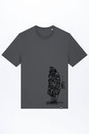 M-STTU169-T-Shirt-aus-Bio-Baumwolle-mit-Druck-Wanderer-Anthracite