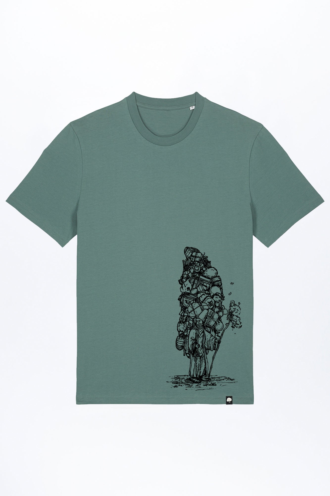 M-STTU169-T-Shirt-aus-Bio-Baumwolle-mit-Druck-Wanderer-Green-Bay