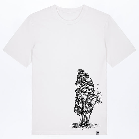 M-STTU169-T-Shirt-aus-Bio-Baumwolle-mit-Druck-Wanderer-White