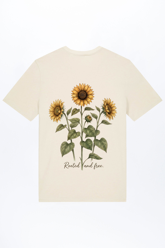 Sunflower Rooted And Free T-Shirt für Männer