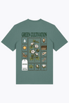 T-Shirt für Männer, grün, mit Frontprint „Green Cultivation“