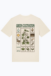 T-Shirt für Männer, naturbeige, mit Frontprint „Green Cultivation“
