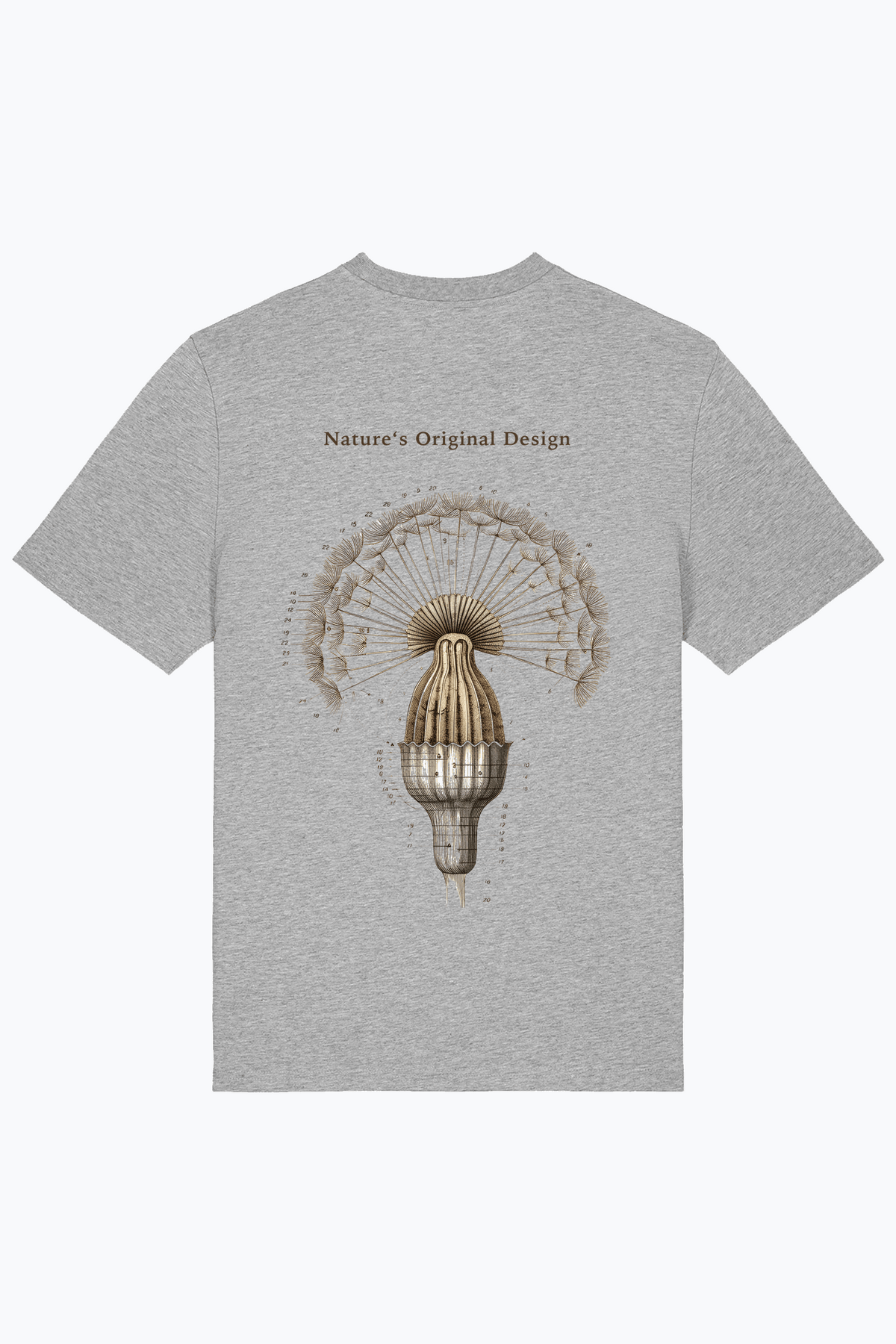 Herren-T-Shirt (Heather Grey) mit Frontprint „Nature's Original Design“