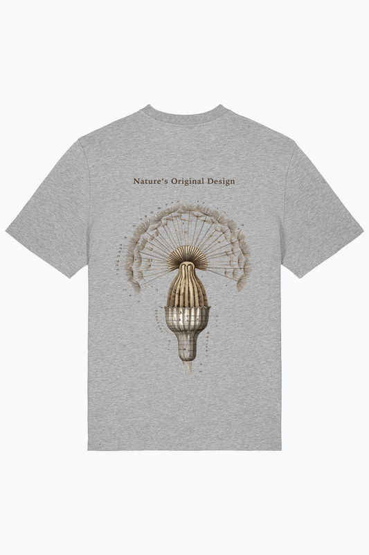 Herren-T-Shirt (Heather Grey) mit Frontprint „Nature's Original Design“