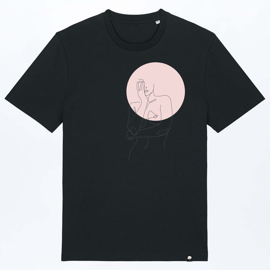 M-STTU169-Women-s-Circle-Basic-T-Shirt-aus-Bio-Baumwolle-Faire-Fashion-LAREX-Black-Vorne