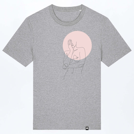 M-STTU169-Women-s-Circle-Basic-T-Shirt-aus-Bio-Baumwolle-Faire-Fashion-LAREX-Heather-Grey-Vorne