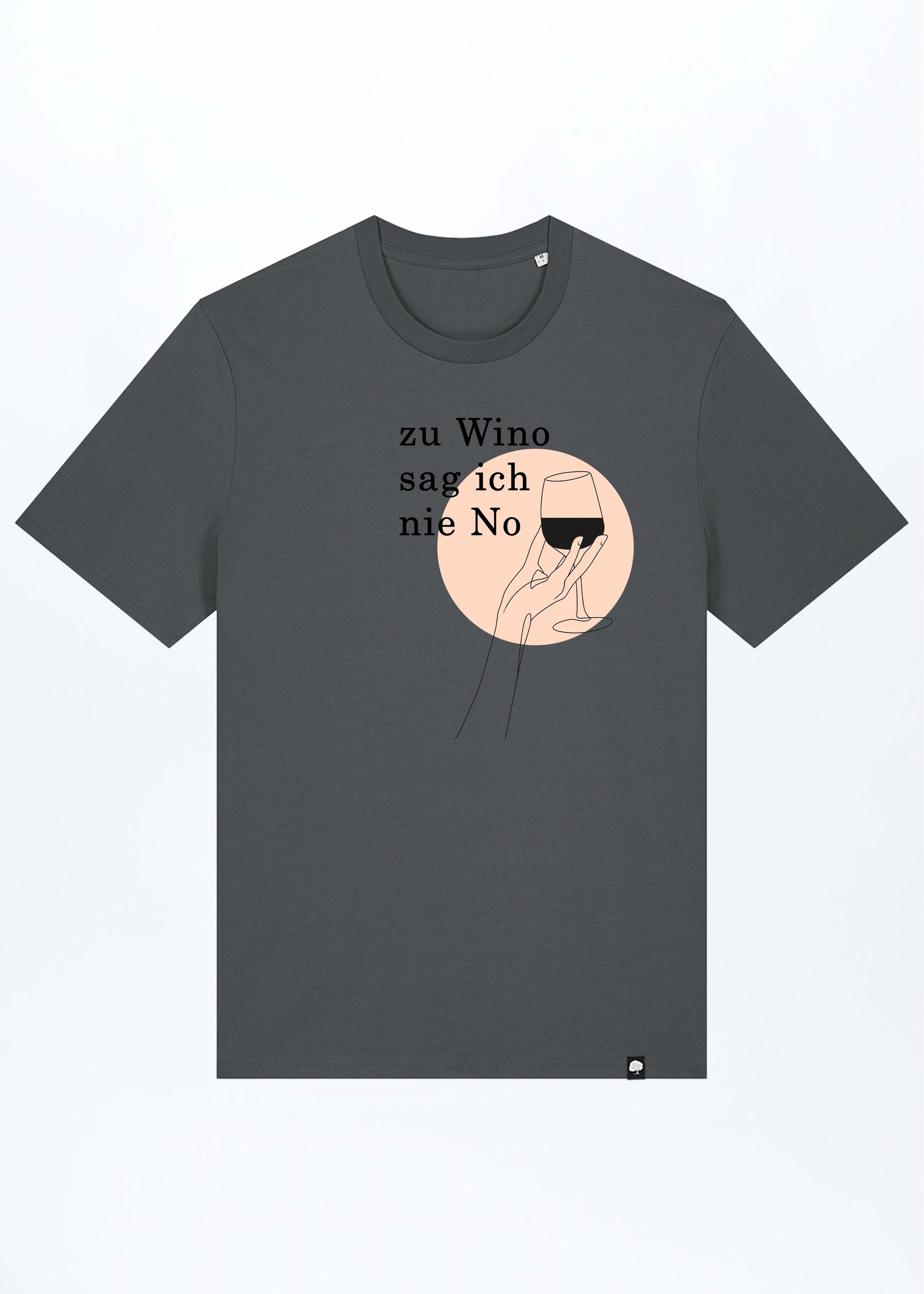 M-STTU169-Zu-Wino-Sag-Ich-Nie-No-Basic-T-Shirt-aus-Bio-Baumwolle-Fairtrade-Kleidung-LAREX-Anthracite-Vorne