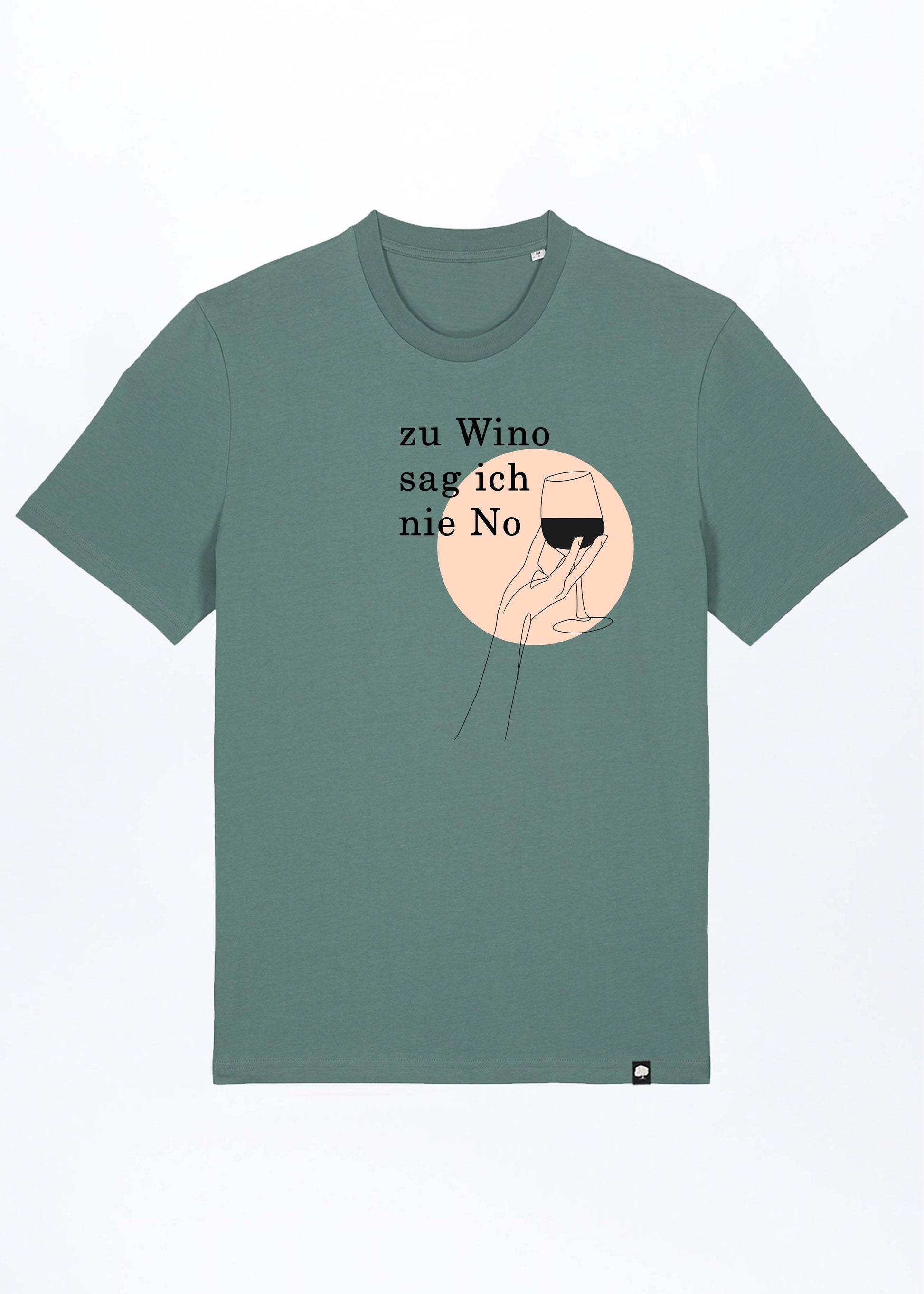M-STTU169-Zu-Wino-Sag-Ich-Nie-No-Basic-T-Shirt-aus-Bio-Baumwolle-Fairtrade-Kleidung-LAREX-Green-Bay-Vorne