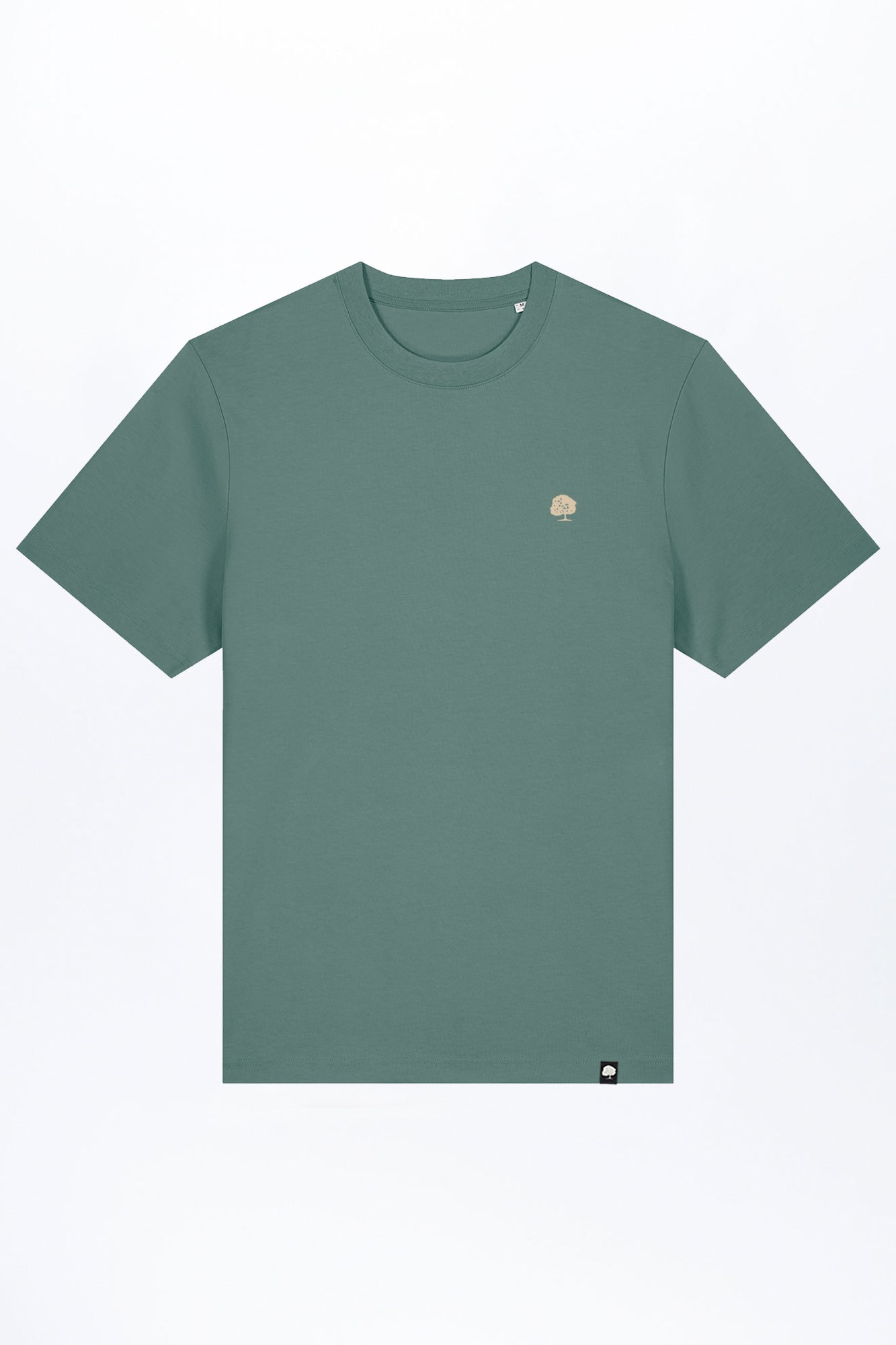 M-STTU171-Heavy-T-Shirt-mit-Stickerei-aus-Bio-Baumwolle-Mode-Oekologisch-YUCIO-Green-Bay-Vorne