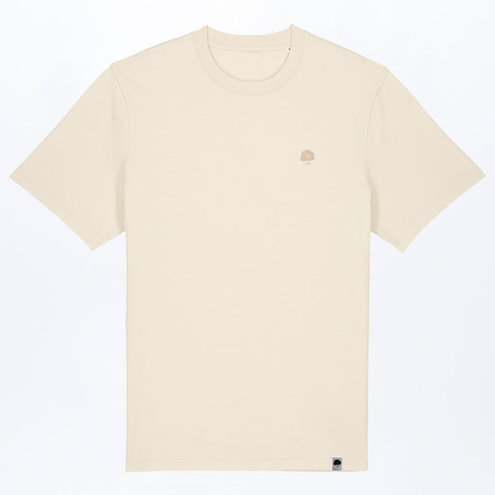 M-STTU171-Heavy-T-Shirt-mit-Stickerei-aus-Bio-Baumwolle-Mode-Oekologisch-YUCIO-Natural-Raw-Vorne