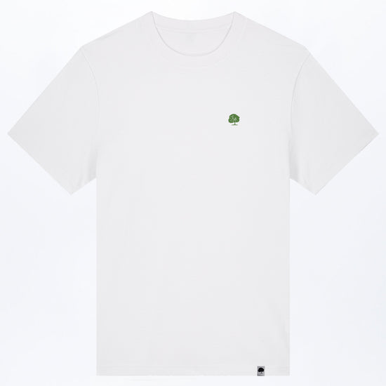 M-STTU171-Heavy-T-Shirt-mit-Stickerei-aus-Bio-Baumwolle-Mode-Oekologisch-YUCIO-White-Vorne