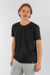 M-STTU647-T-Shirt-mit-offenem-Saum-aus-Bio-Baumwolle-Naturmode-Online-Herren-SENECA-Black-Vorne4