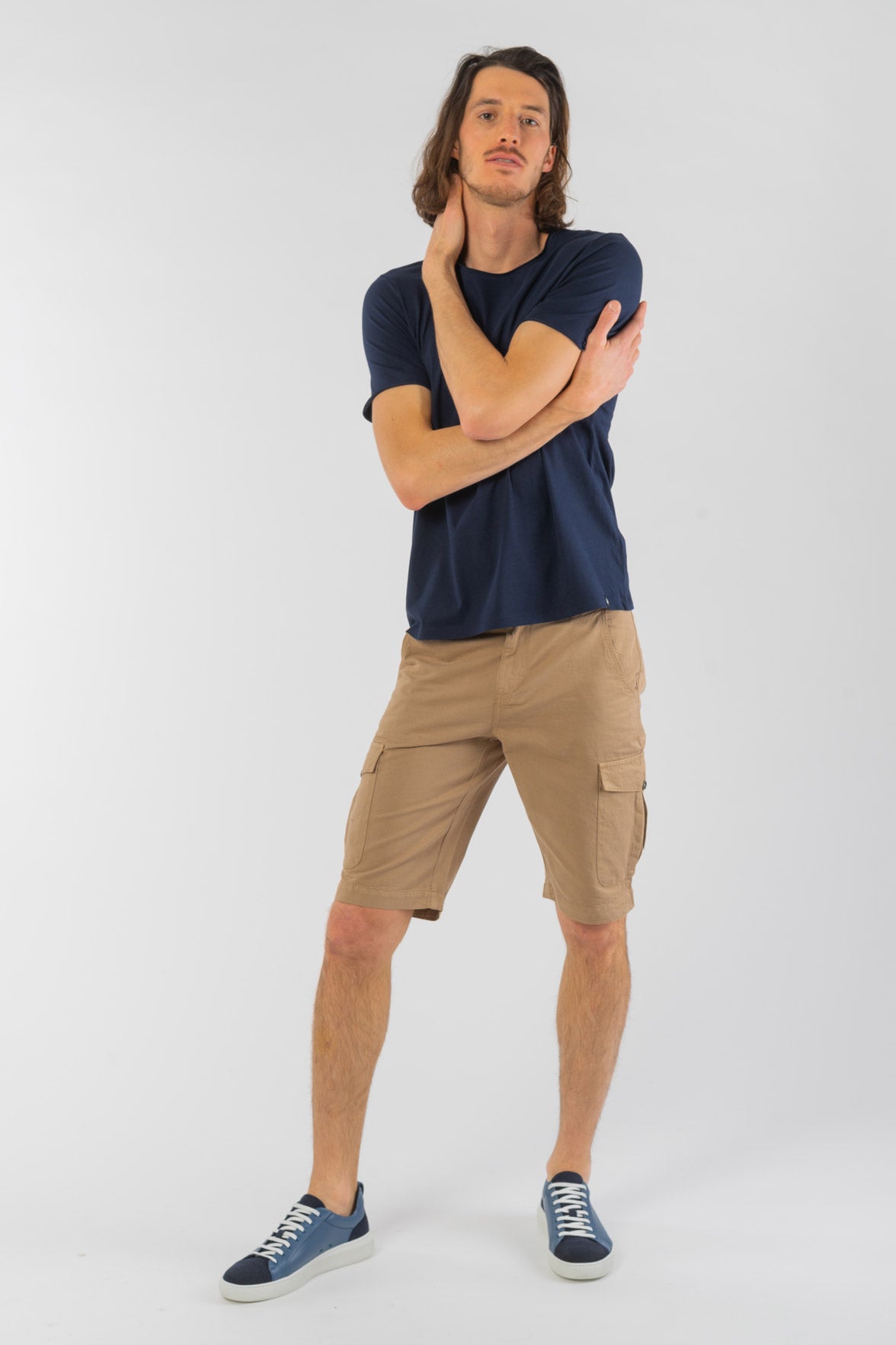 M-STTU647-T-Shirt-mit-offenem-Saum-aus-Bio-Baumwolle-Naturmode-Online-Herren-SENECA-French-Navy-Vorne5