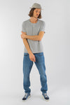 M-STTU647-T-Shirt-mit-offenem-Saum-aus-Bio-Baumwolle-Naturmode-Online-Herren-SENECA-Heather-Grey-Vorne5