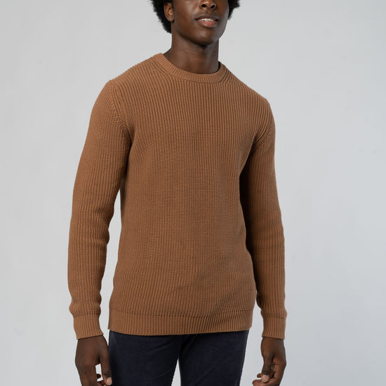 M-Strickpullover-aus-Bio-Baumwolle-Bio-Fair-Kleidung-Camel-Vorne