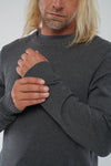 M-TCM2545-Highline-Cotton-Crew-Sweater-aus-Bio-Baumwolle-Naturmode-Online-Herren-ANTIOCHA-Dark-Grey-Heather-DetailkuL3d7Q10Vq4t