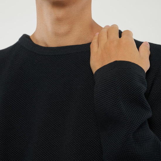 M-Yuva-Strickpullover-Bio-Baumwolle-Black-Detail