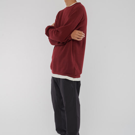 M-Yuva-Strickpullover-Bio-Baumwolle-Burgunderrot-Seite
