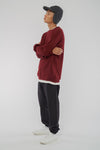 M-Yuva-Strickpullover-Bio-Baumwolle-Burgunderrot-Seite