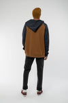 M-Zip-Hoodie-aus-Bio-Baumwolle-recyceltem-Polyester-Mode-Online-Shop-Rubber-Brown-Heather-Dark-Ocean-Blue-Heather-Hinten