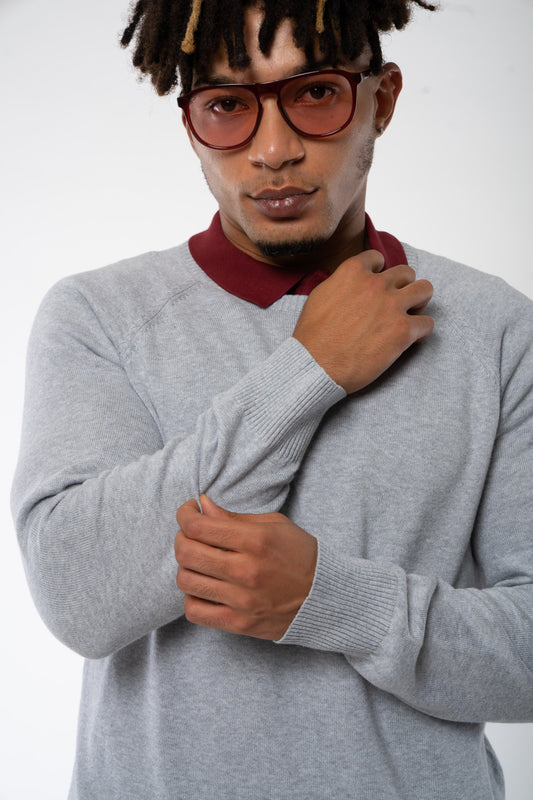 RIZZER Strickpullover aus Bio Baumwolle, Detailansicht