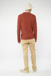 M-mw-252-301-MAGESH-Rippstrickpullover-aus-Bio-Baumwolle-Fair-Gehandelte-T-Shirts-Herren-RESSEN-Henna-Hinten