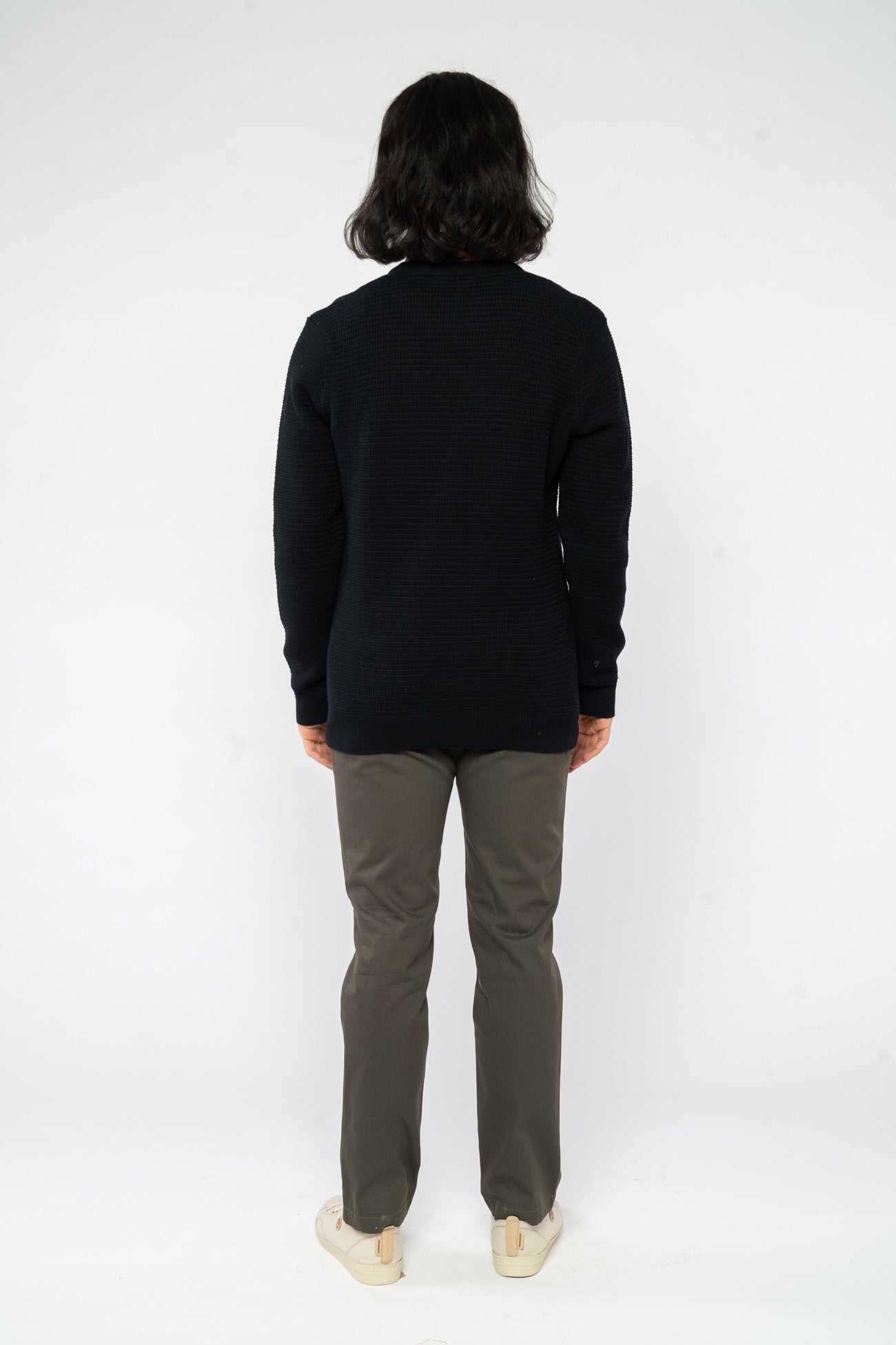 M-mw-252-301-MAGESH-Rippstrickpullover-aus-Bio-Baumwolle-Fair-Gehandelte-T-Shirts-Herren-RESSEN-Schwarz-Black