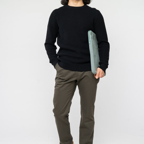 M-mw-252-301-MAGESH-Rippstrickpullover-aus-Bio-Baumwolle-Fair-Gehandelte-T-Shirts-Herren-RESSEN-Schwarz-Style