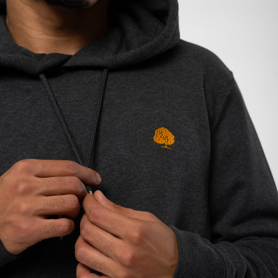 STSU822-standard-hoodie-aus-bio-baumwolle-oeko-fashion-Dark-heather-Grey-Detail