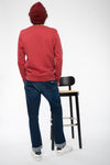 STSU823-sweater-fuer-maenner-crew-neck-bio-Red-Earth-Hinten