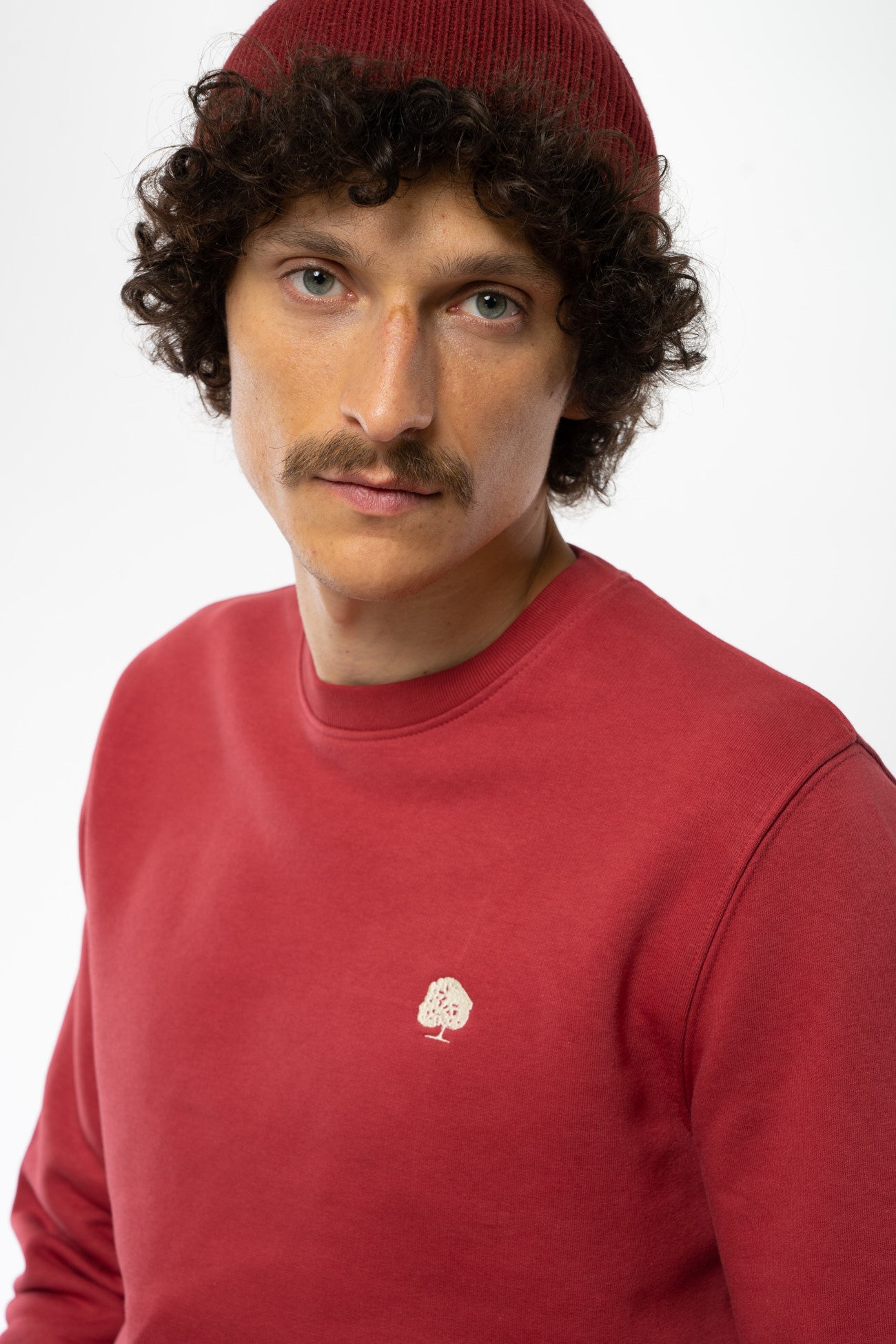 STSU823-sweater-fuer-maenner-crew-neck-bio-Red-Earth-front