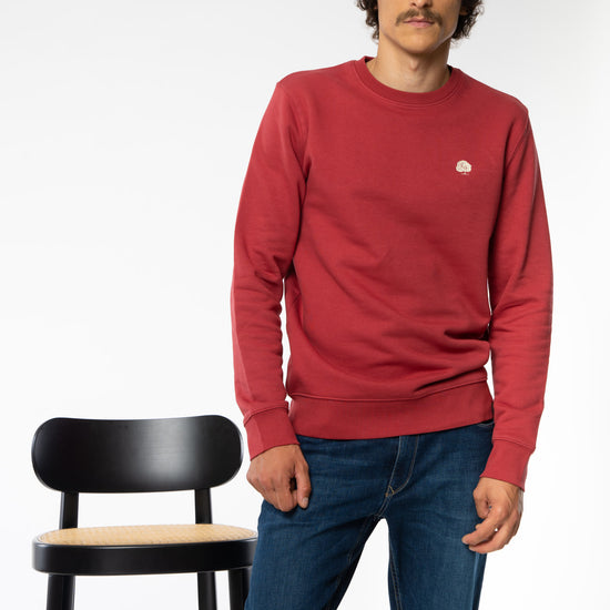 STSU823-sweater-fuer-maenner-crew-neck-bio-Red-Earth-vorne