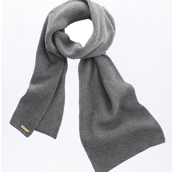 U-23107-FERRARA-Schal-aus-Bio-Baumwolle-Fair-Trade-Kleidung-Onlineshop-EICKUH-Grey-Melange-Vorne