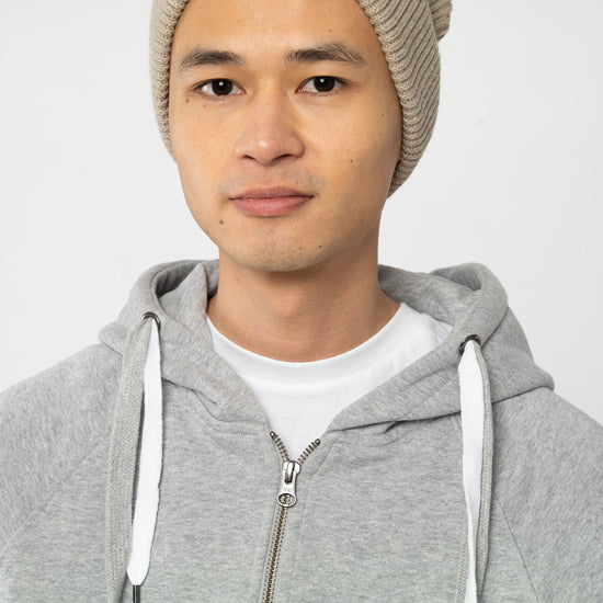U-STAU771-Fisherman-Beanie-aus-Bio-Baumwolle-Fair-Produzierte-Kleidung-Unisex-MAREKKA-Heather-Sand-Vorne2