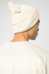 U-STAU772-Rib-Beanie-aus-Bio-Baumwolle-Recyceltes-Polyester-Organic-Kleidung-Unisex-VOYES-Natural-Vorne