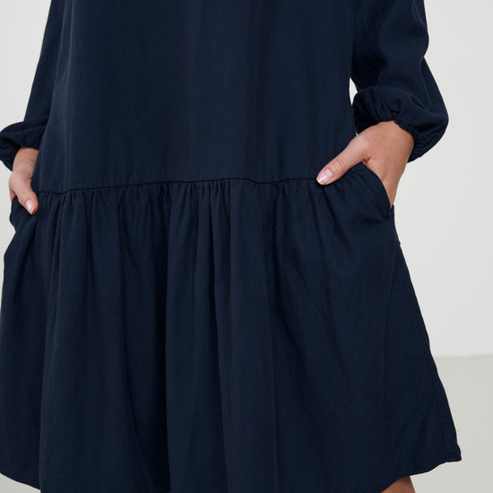 W-105013-NEPETA-Webkleid-aus-Tencel-Mode-Onlineshop-VALPARES-Dark-Navy-Vorne4